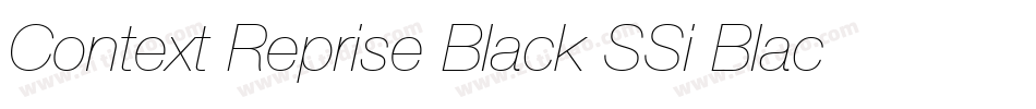 Context Reprise Black SSi Black字体转换